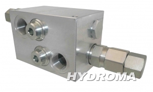 ventil brzdící - oboustranný, do potrubí