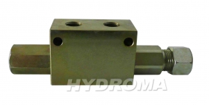 zámek hydraulický - jednostranný s pilotním ovládáním, patrona