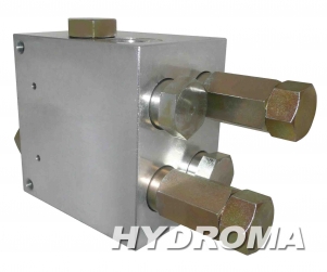 ventil brzdící - oboustranný, do potrubí